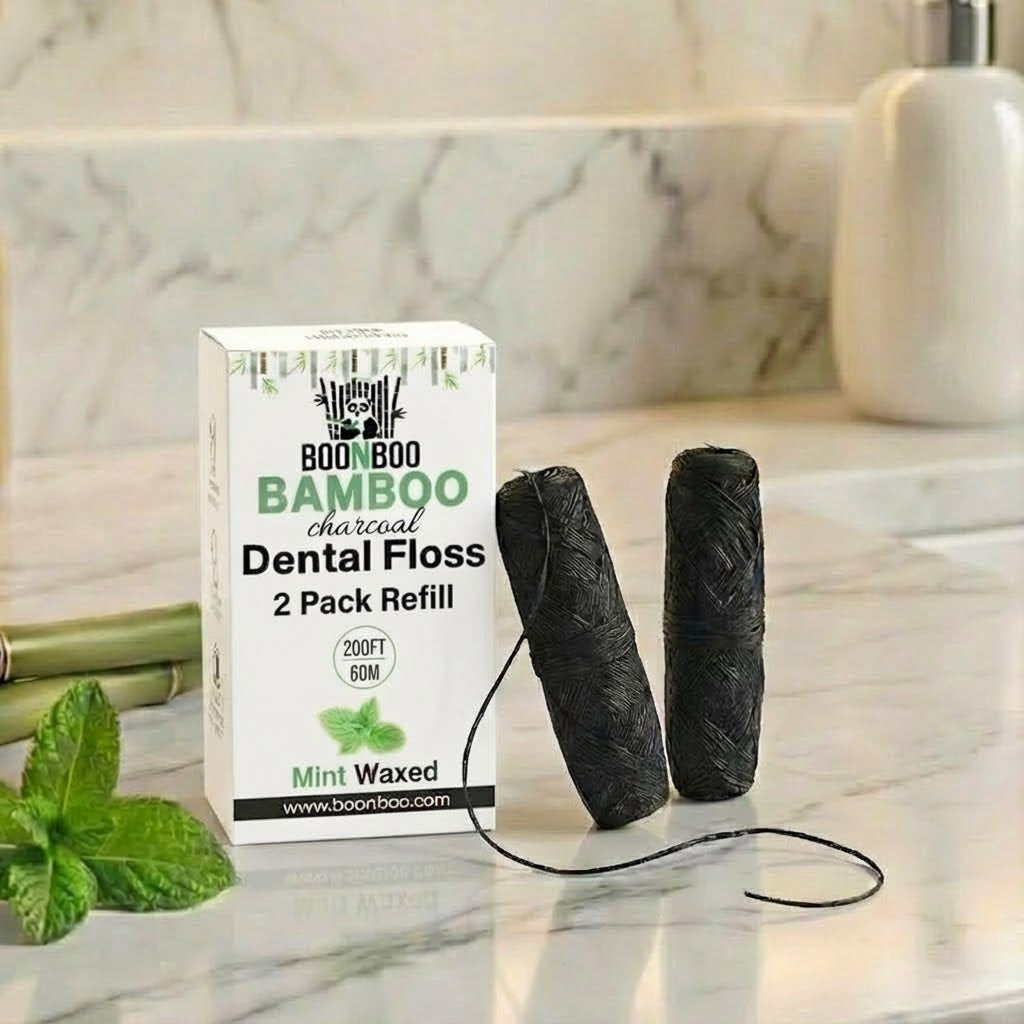 lucky teeth bamboo floss Bamboo Woven Dental Floss Refill