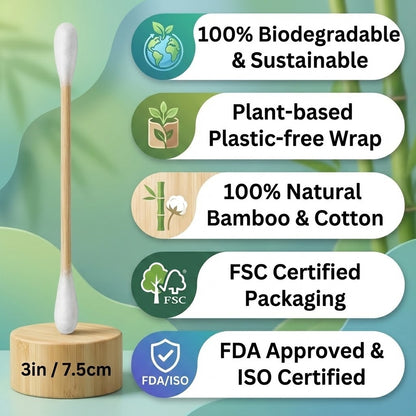 Bamboo Cotton Swabs