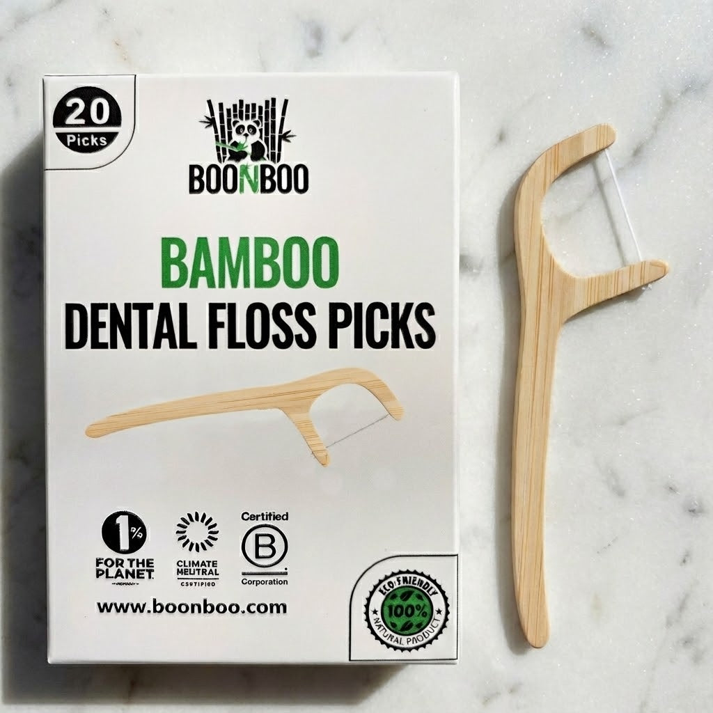 Bamboo Dental Floss Picks