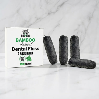 Bamboo Charcoal Dental Floss Refill – 4 Pack