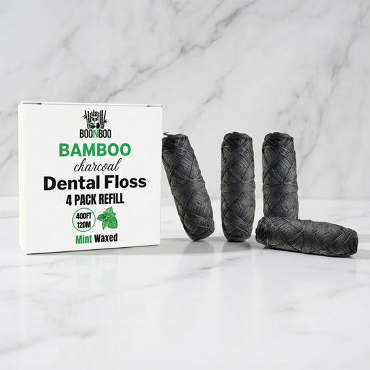 Bamboo Charcoal Dental Floss Refill – 4 Pack