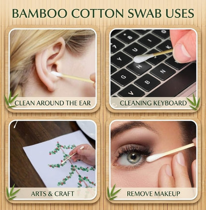 Bamboo Cotton Swabs