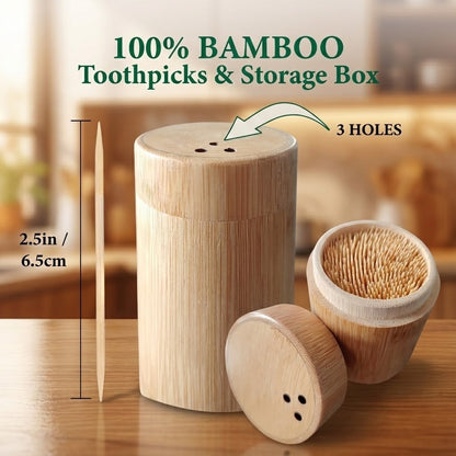 Bamboo Toothpicks – Storage Box