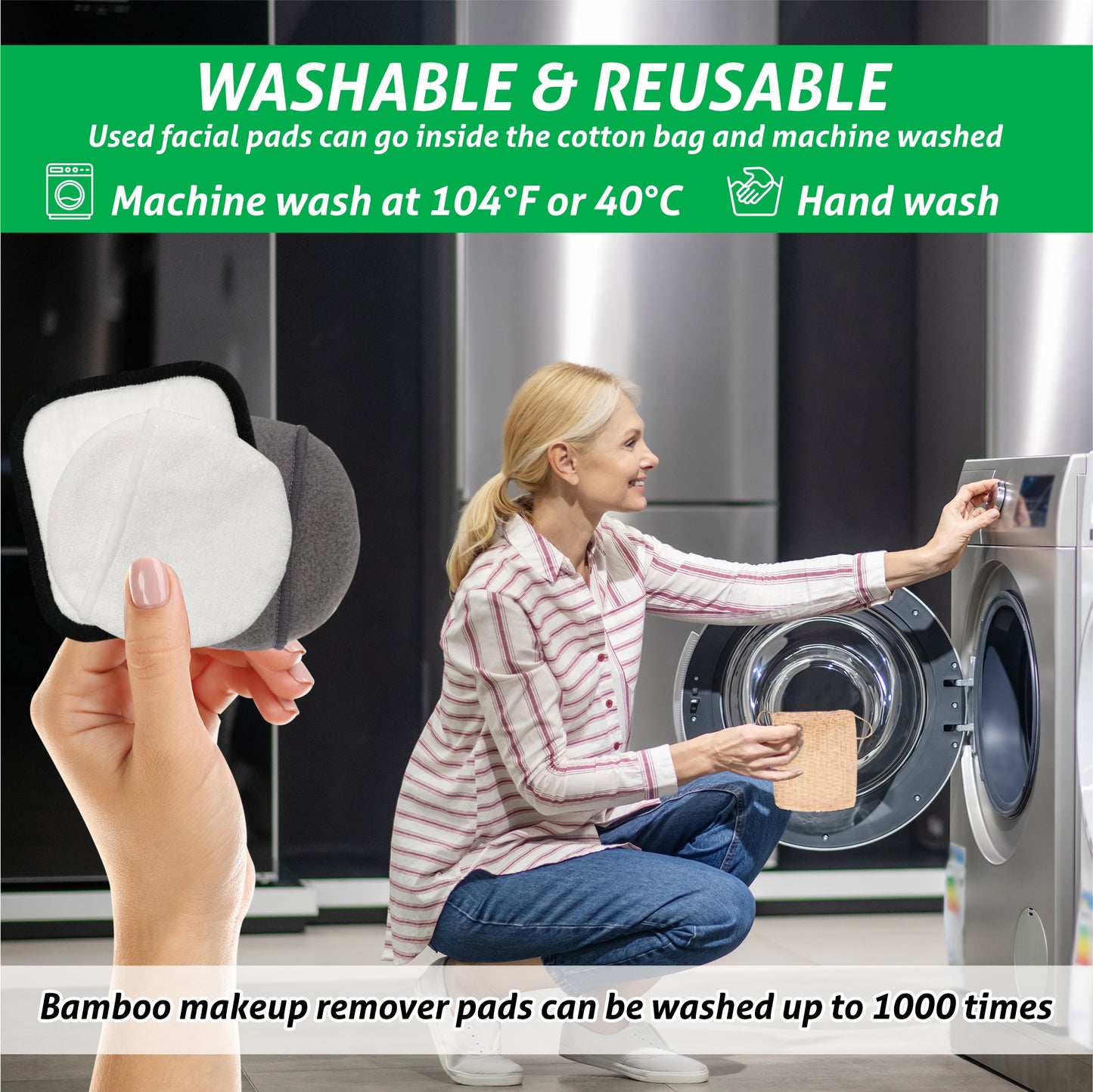 Reusable Bamboo Makeup Removal Pads