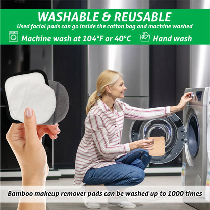 Reusable Bamboo Makeup Removal Pads