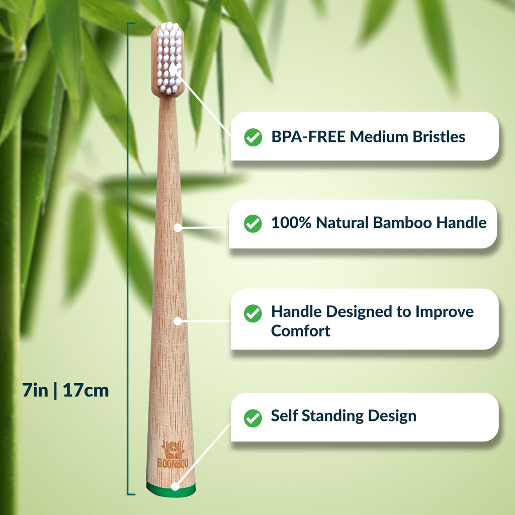 Boonboo Straws | 100% Bamboo Drinking Straws | Set of 16pcs + Cleaning Brush |100% Natural & Reusable | Sustainable Biodegradable & Plastic-Free